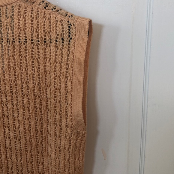 Vintage Sweater By Bee Banff Sleeveless Cardigan - Picture 5 of 5